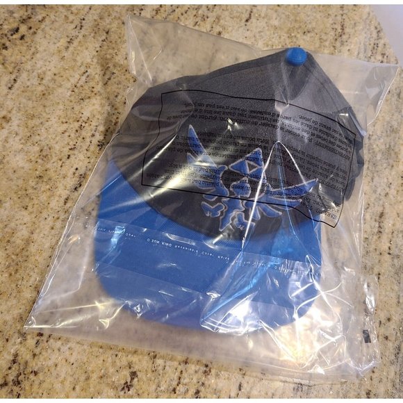The Legend of Zelda Skyward Sword Snapback Hat Nintendo 2014 Teal Blue Gaming - Picture 15 of 15